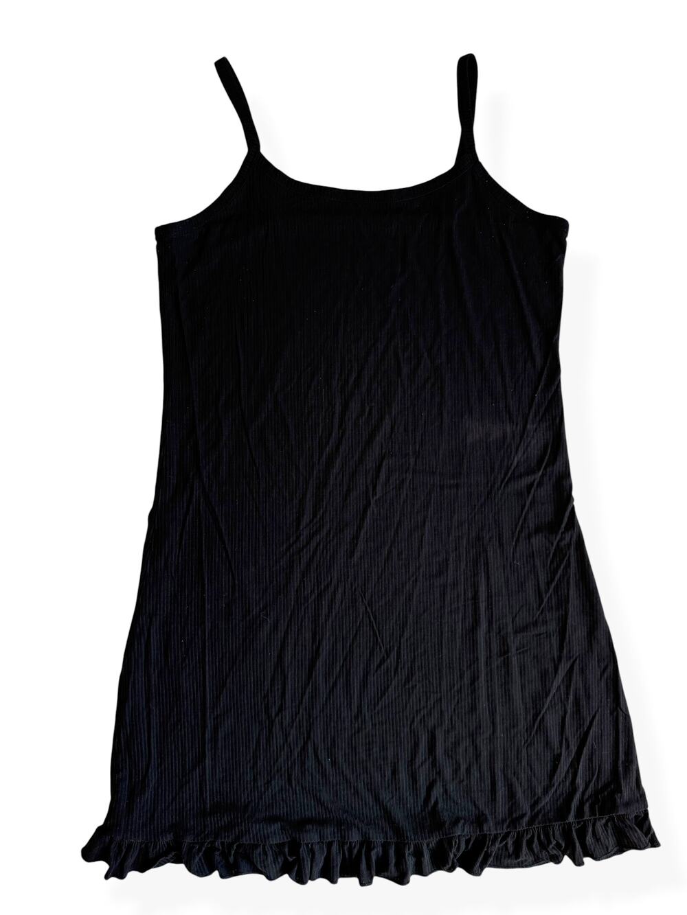 Posh Peanut Black Nightgown Viscose Bamboo Women's Large
